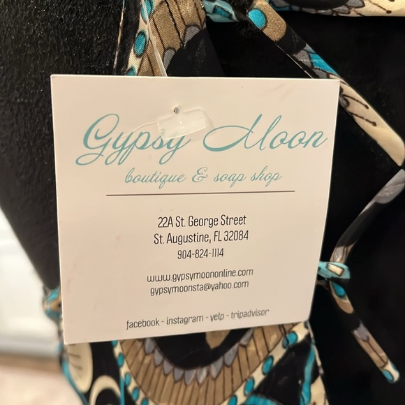 Beautiful Bohemian style Maxi Dress with adjustable straps and tie back - Picture 7 of 8